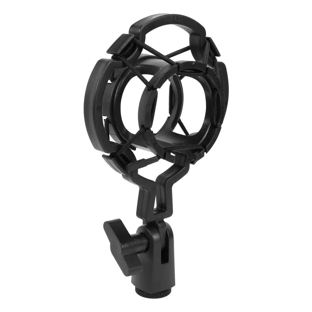 Professional Condenser Microphone Shock Mount - Universal Studio Recording Holder Bracket for Large Diaphragm Mics