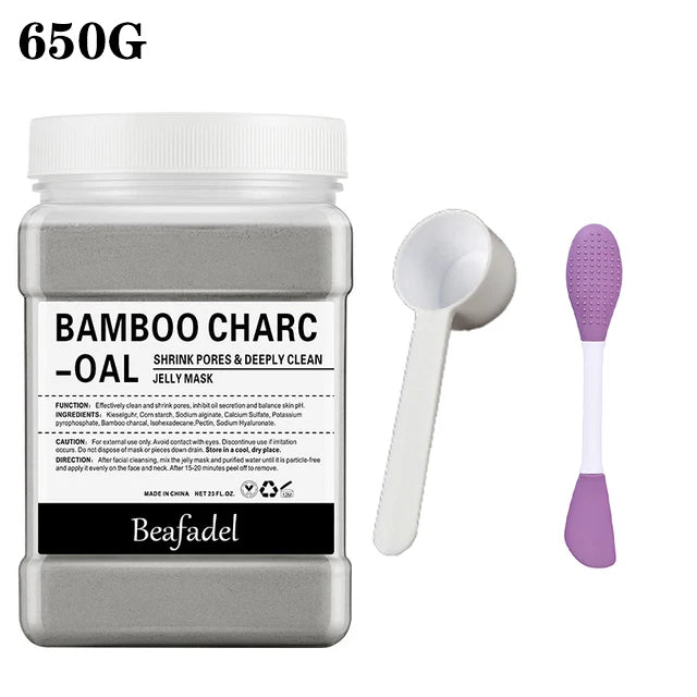 650g/200g Soft Hydro Jelly Mask Powder – DIY Hydrojelly Peel Off Masks with Hyaluronic Acid & Rose for Facial Skin Care