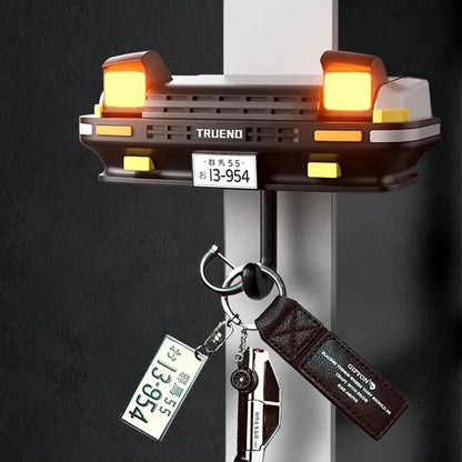 AE86 Car Headlight Wall Key Holder - Wall-Mounted Key Hanger Hook for Car Enthusiasts & Unique Gifts