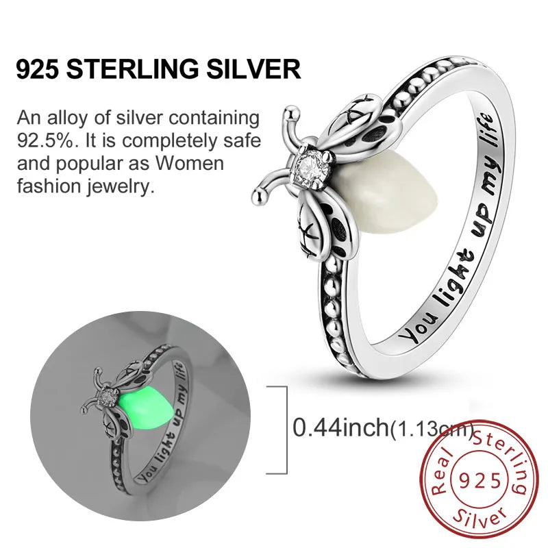 925 Sterling Silver Rings - Bow, Heart, Sun, Moon & Star Zircon Jewelry for Women, Birthday & Anniversary Gift