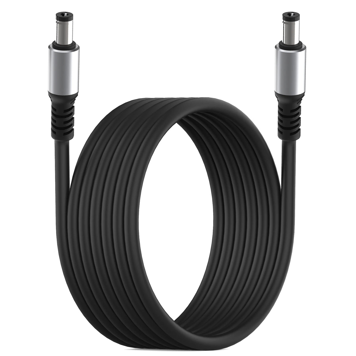 DC5521 Power Extension Cable - 5.5×2.1mm Male-to-Male DC Connector for Compatible Power Devices