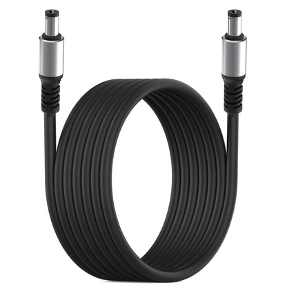 DC5521 Power Extension Cable - 5.5×2.1mm Male-to-Male DC Connector for Compatible Power Devices