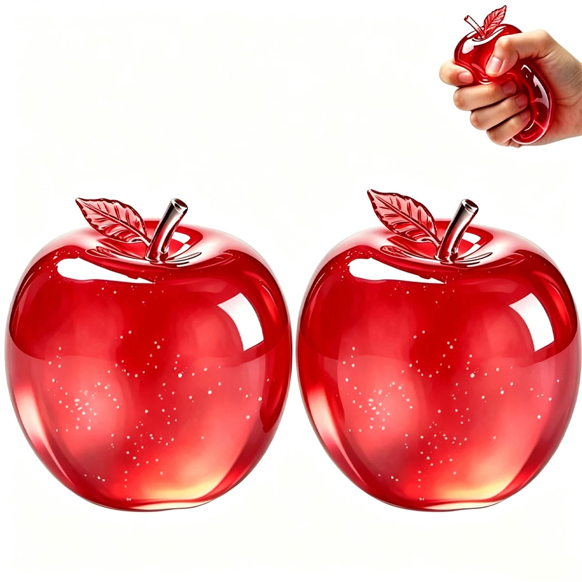 Squishy Apple Fidget Toy - Slow-Rising Fruit Stress Relief & Sensory Toy