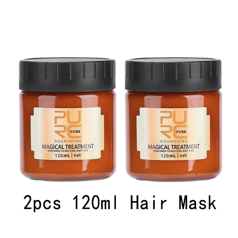 PURC 5-Second Magic Hair Mask — Argan Oil Nourishing Repair for Damaged, Frizz-Prone Hair