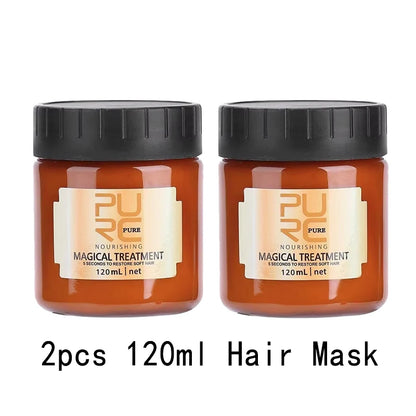PURC 5-Second Magic Hair Mask — Argan Oil Nourishing Repair for Damaged, Frizz-Prone Hair