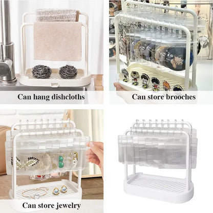 Multi-Functional Display Stand - Jewelry, Badge & Collectible Organizer Rack