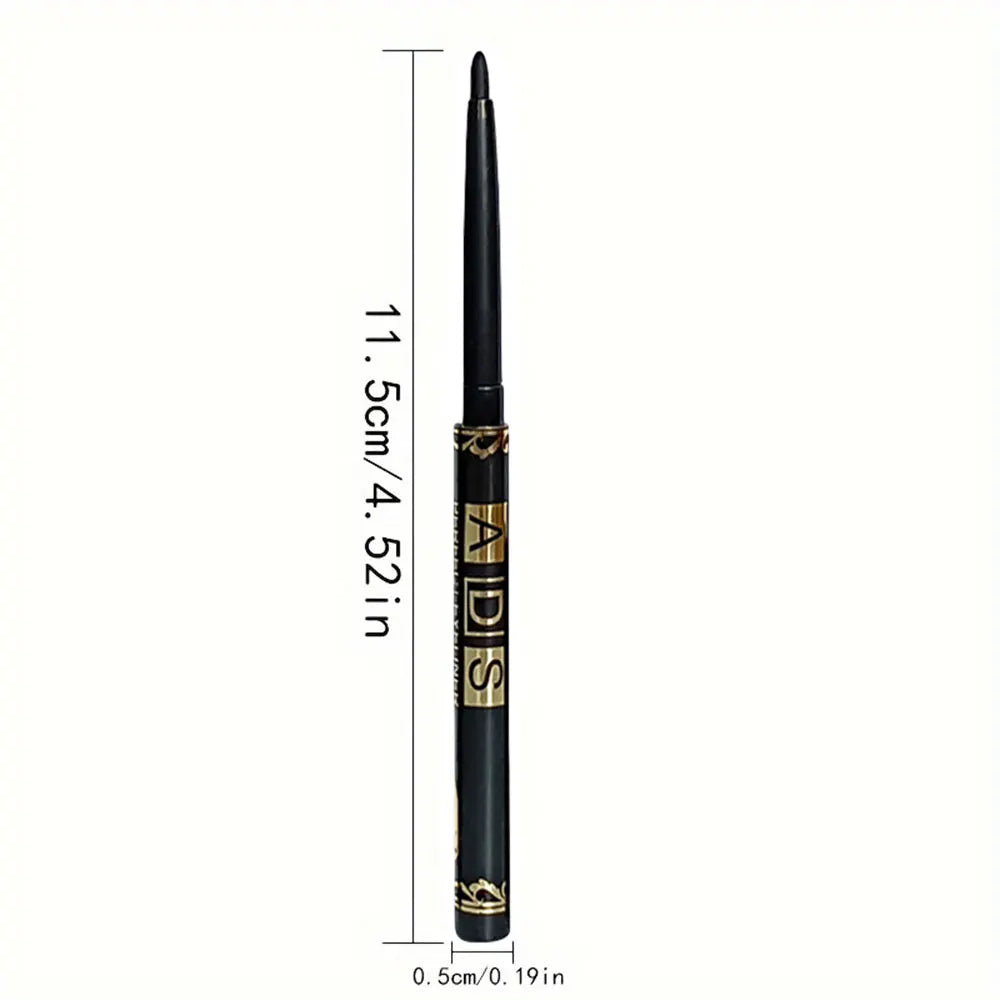 3PCS Waterproof & Sweat-Proof Black Eyeliner Pencils – Long-Lasting, Smudge-Proof with Easy Glide Formula for Bold Eye Makeup