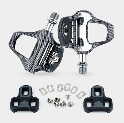 RACEWORK Carbon Fiber Road Bike Pedals Ultra-Light SPD Keo Self-Locking Professional Cycling Pedals