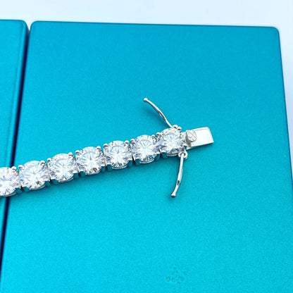SEMNI Moissanite Diamond Tennis Bracelet – 3mm-6.5mm, GRA Certified, 925 Sterling Silver Luxury Jewelry for Men & Women