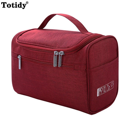 Portable Hanging Cosmetic Bag - Travel Toiletry Organizer for Men and Women | Makeup Vanity Storage Case