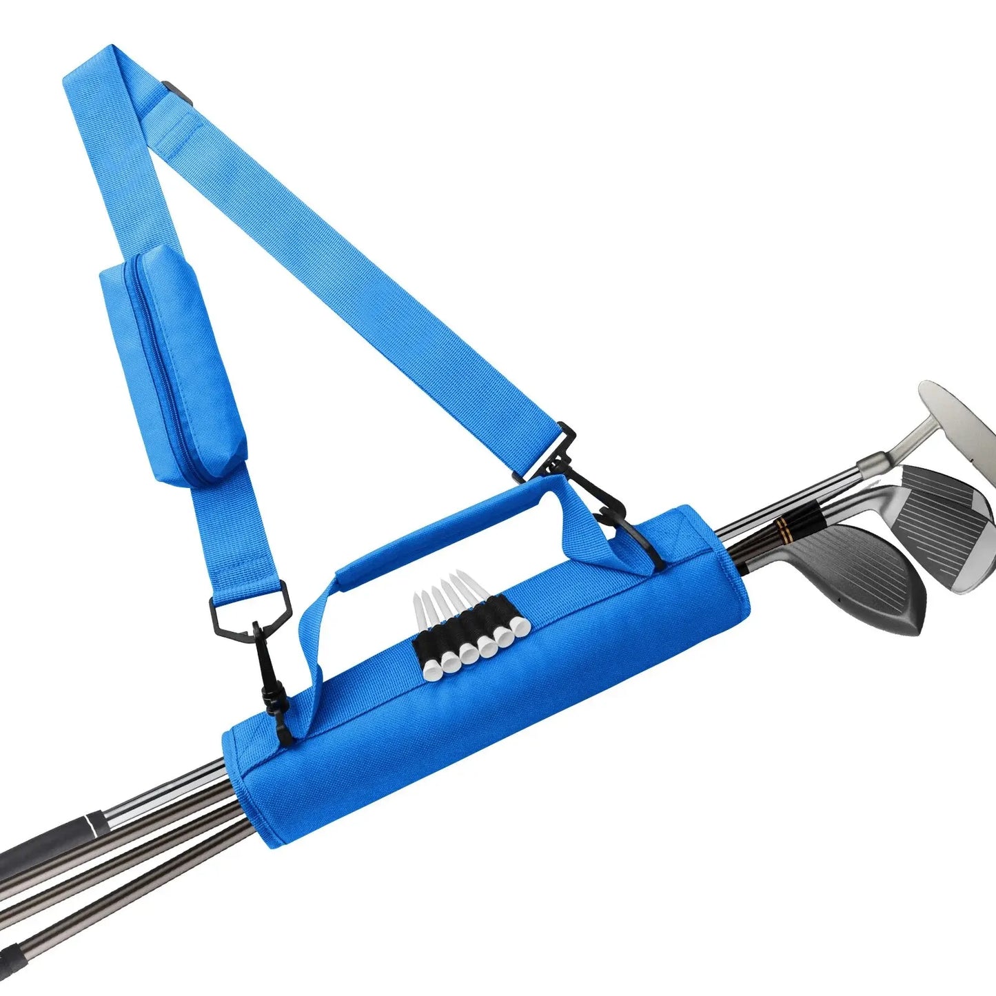 Mini Lightweight Golf Club Bag – Portable Carrier for Golfer with/without Ball Pouch, Driving Range & Training Case