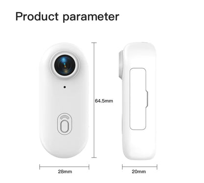 Pocket 4K Mini Magnetic Camera – Wearable Waterproof WiFi Cam for Cycling, Vlogging & Home Use