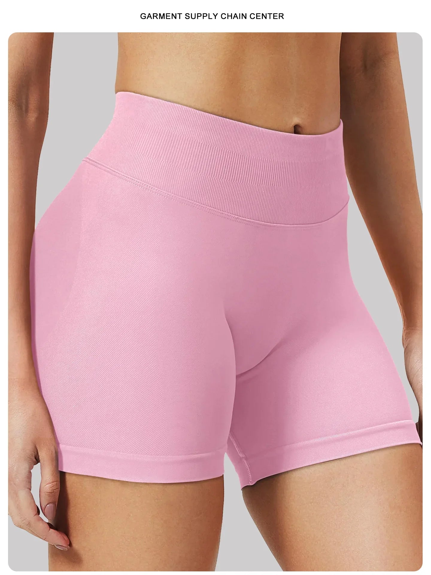 Women’s Summer Low-Waist Seamless Shorts – High-Stretch Gym, Yoga, Running & Cycling Shorts