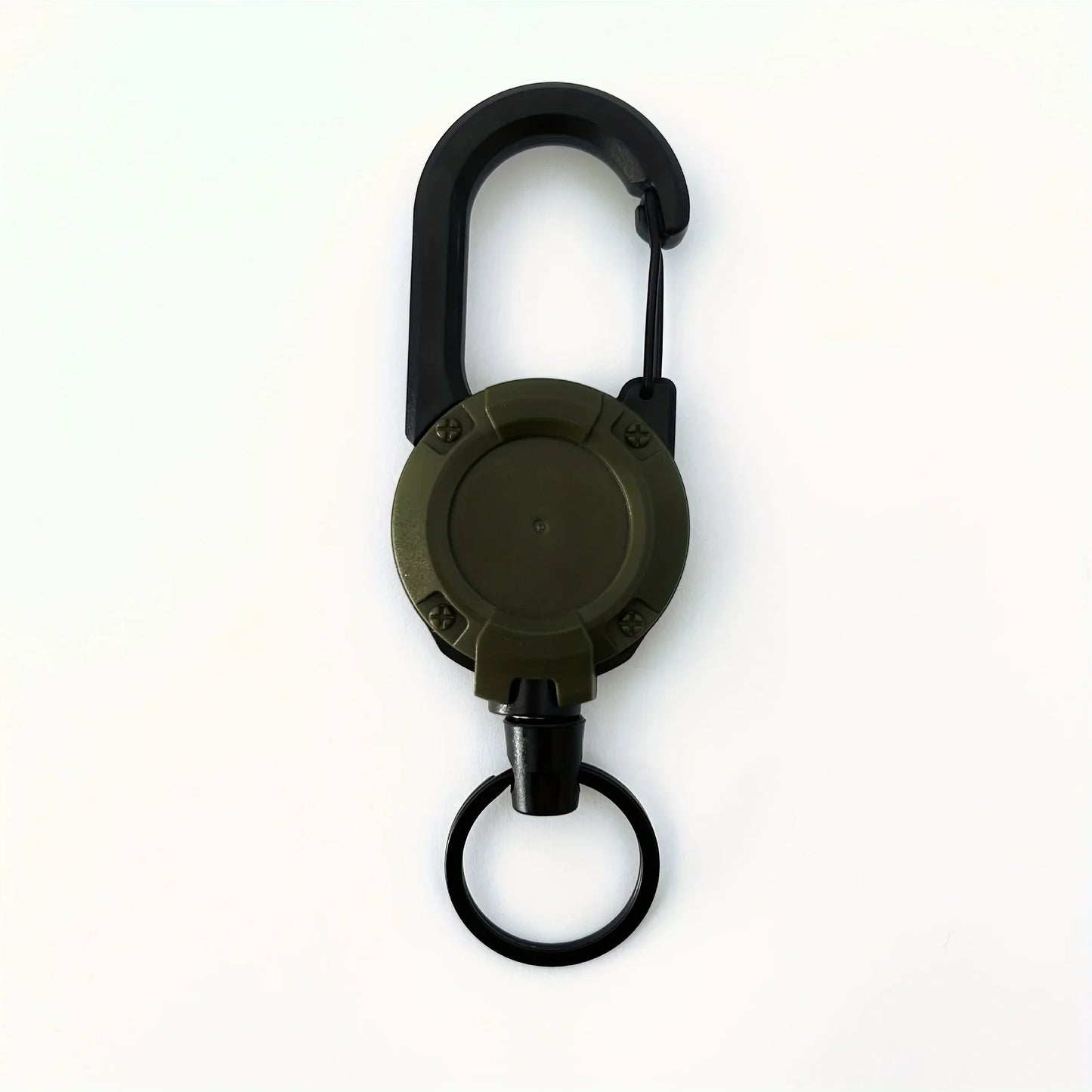 1/2/4PCS Retractable Keychain Badge Reel – Heavy Duty Extendable Holder with Carabiner for Men’s Outdoor Bags