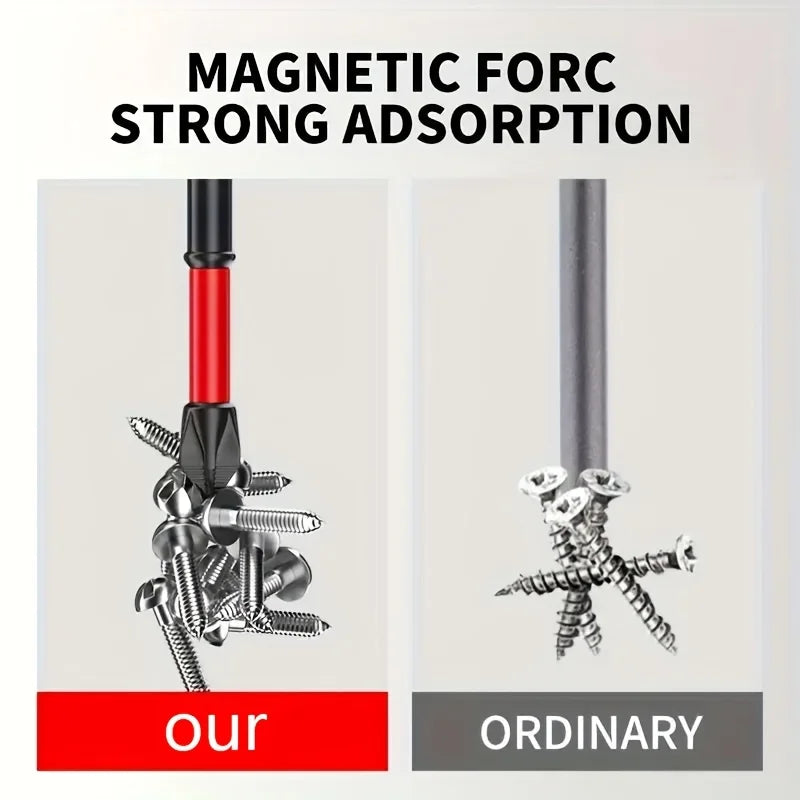 Magnetic Non-Slip Drill Bit Set 3/6/12 Pcs – S2 Steel Crosshead Impact Driver Bits for Electric & Hand Screwdrivers
