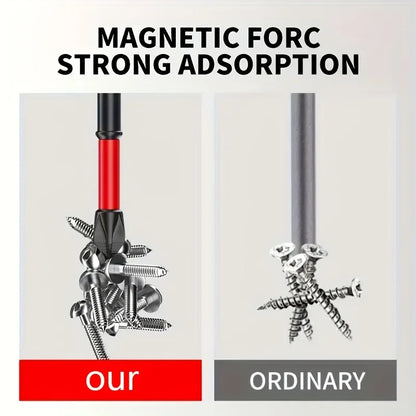 Magnetic Non-Slip Drill Bit Set 3/6/12 Pcs – S2 Steel Crosshead Impact Driver Bits for Electric & Hand Screwdrivers