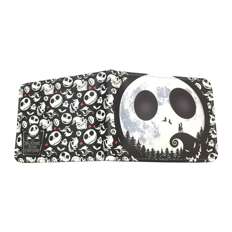 The Nightmare Before Christmas PU Leather Wallet — Credit Card Holder Purse with Coin Pocket, New Arrival