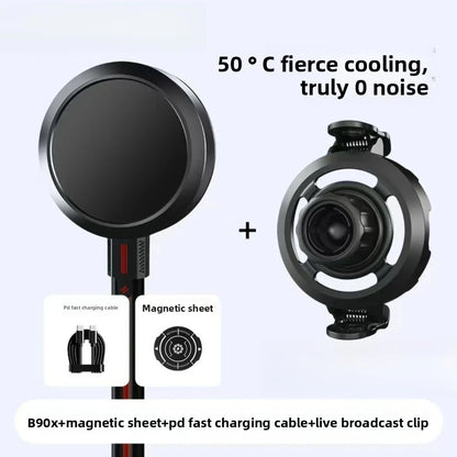 Semiconductor Phone Cooler - Silent Water-Cooled Mobile Cooling Stand