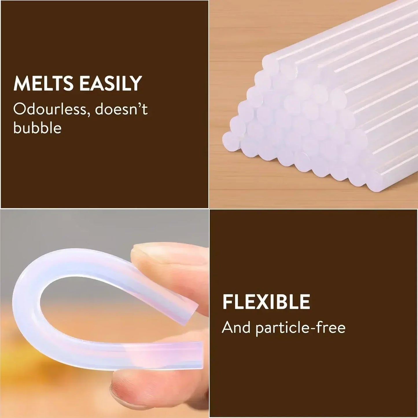 Transparent Hot Melt Glue Sticks – 7mm/11mm Strong Adhesive for DIY, Crafts, Electric Glue Gun & Home Repair Kits