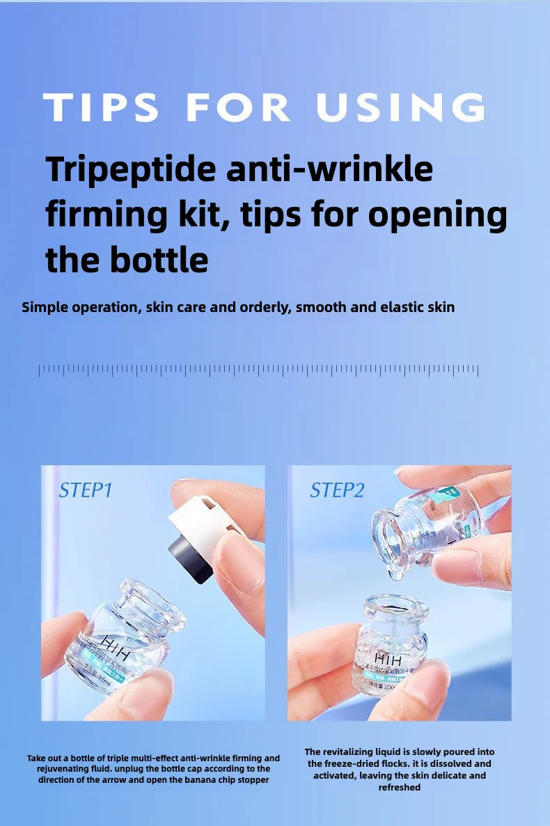 Triple Peptide Anti-Wrinkle Skincare Set – Firming, Lifting & Hydrating Face Kit for All Skin Types
