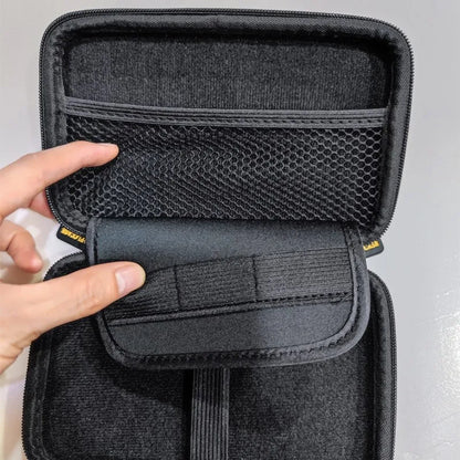 PU Carrying Case for New 2DSXL/3DSXL – Waterproof, Dustproof Console Storage Bag, Black & Pink Zipper Case