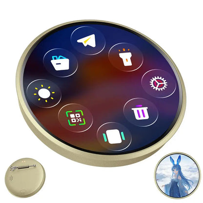E-Badge Intelligent Anime Electronic Pin - Dynamic Animation Display Trendy Brooch Gift