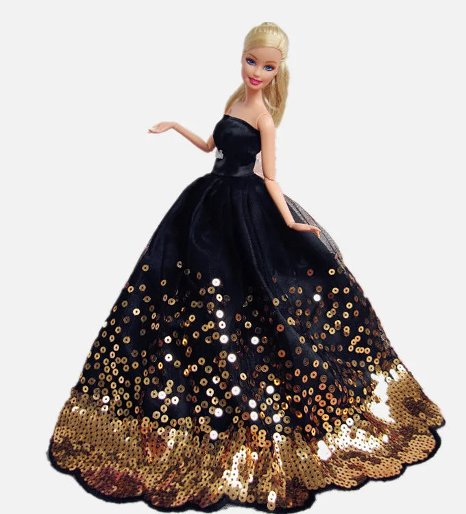 Barbie Doll Wedding Dress – Elegant Outfit for 11.5" & 12" Dolls