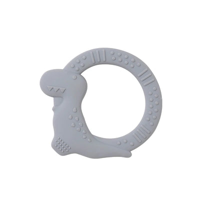 BPA Free Silicone Dinosaur Teether - Baby Molar Stick Chew Toy for Toddlers Infant Teething Relief