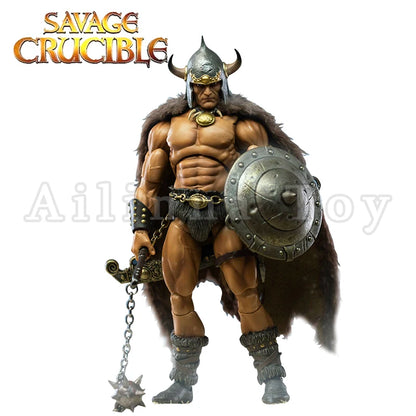 Harbinger Studios 1/12 7-Inch Action Figure – Savage Crucible Wave 2 Jaeger Nashom Krieger Whoman Barbarian Anime Model Gift