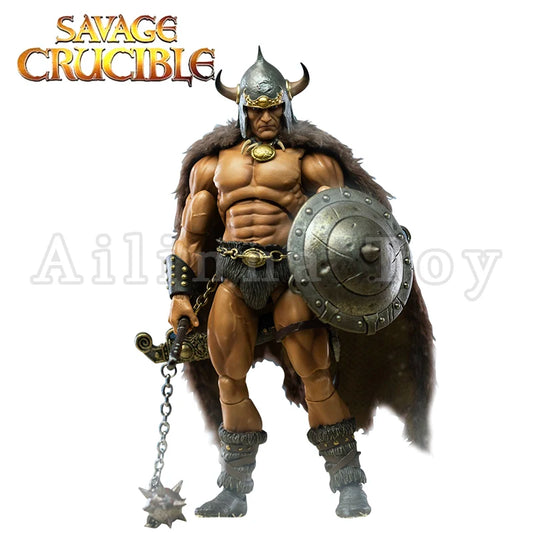 Harbinger Studios 1/12 7-Inch Action Figure – Savage Crucible Wave 2 Jaeger Nashom Krieger Whoman Barbarian Anime Model Gift