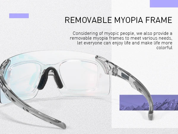 SCVCN Photochromic Sunglasses for Cycling & Outdoor Sports - Men & Women's MTB Climbing Eyewear, Driving Bicycle Goggles