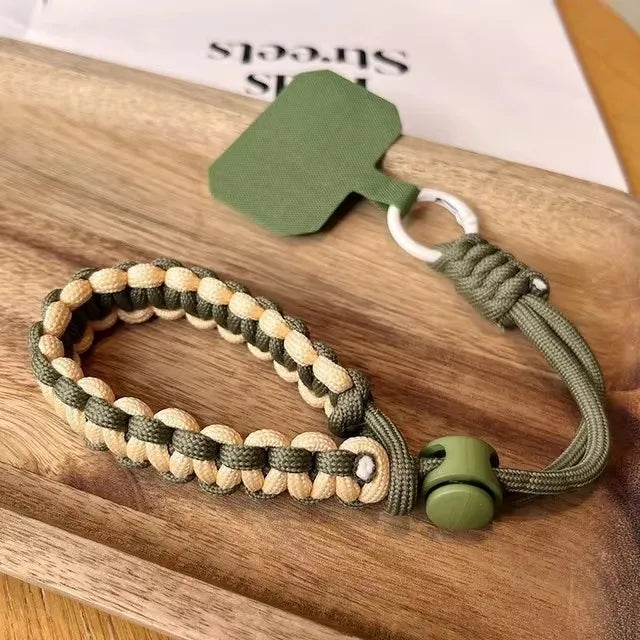 Adjustable Phone Lanyard Wrist Strap - Handwoven Universal Anti-Drop Rope for Outdoor Sports and Daily Use