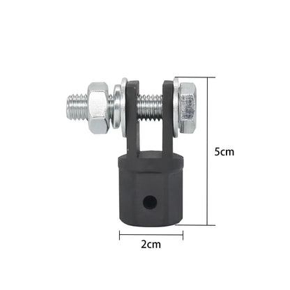 Scissor Jack Adapter — 1/2 Inch Chrome Vanadium Steel Wrench Tool for Automotive Jack & Impact Drill Sockets