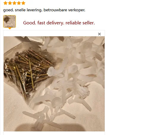 50/100Pcs Self-Drilling Drywall Anchor Kit with Screws – Nylon Expansion Anchors for Gypsum Board & Wall Mounting
