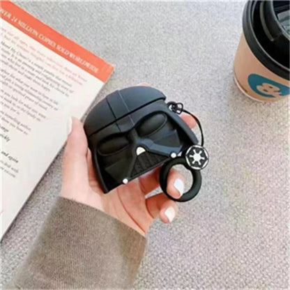 3D Cartoon Silicone Case for AirPods 4 (2024) & AirPods Pro 2/3 — Protective Earphone Charging Cover with Hook