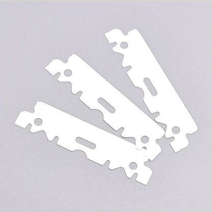100pcs Stainless Steel Safety Razor Blades — Replacement Shaving Blades for Men’s Razors & Barber Tools