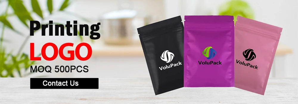 Aluminum Foil Mylar Bags — Small Heat Seal Vacuum Pouches for Coffee Powder, 200pcs