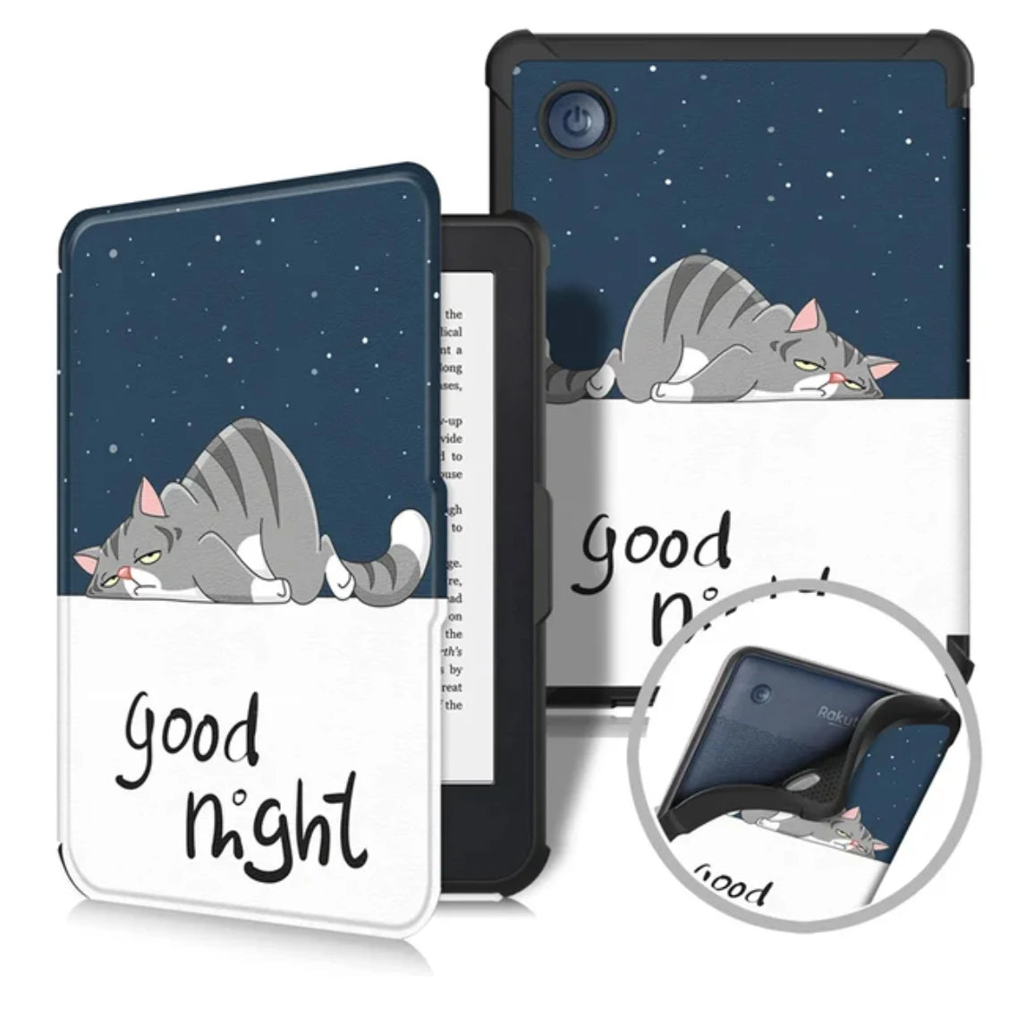 Kobo Clara BW/Clara Colour 2024 Case - 6 Inch Auto Wake Sleep PU Leather Cover, Soft Magnetic Ereader Hoesje N365 N367 Funda