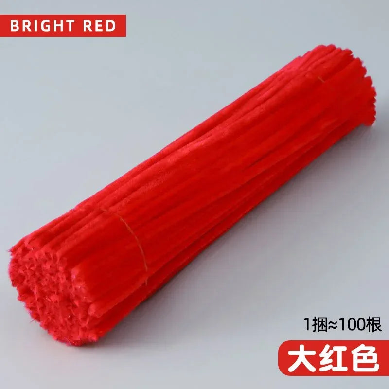 100/50PCS Chenille Stems Bulk – 22 Colors Pipe Cleaners for Kids’ Crafts, DIY Art Projects & Decorations (6mm x 12in)