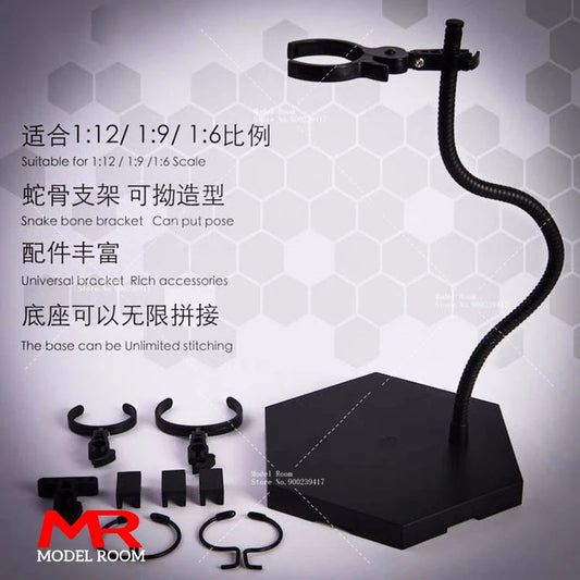 Snake Bone Bracket Display Stand – Universal Holder for 1:6, 1:9, 1:12 Soldier Action Figures, BJD, Anime Figurines & Dolls