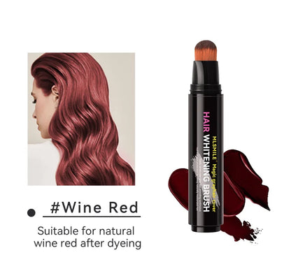 4-Color Hair Dye Touch-Up Pen — Convenient Cream Stick for Covering White Hair, Disposable Local Hair Coloring