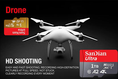SanDian High-Speed SD & Micro SD Card – 256GB, 512GB, 1TB, 2TB Memory for Phone, Drone & Devices