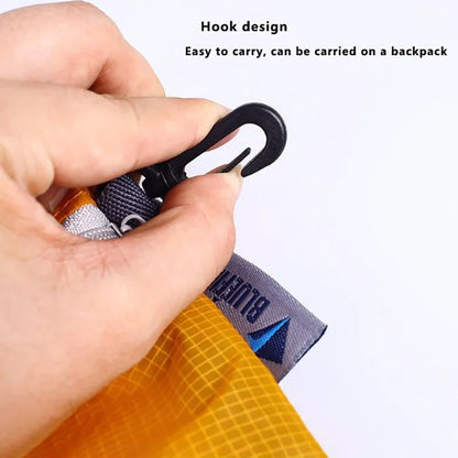 Waterproof Nylon-Silicon Hook Pouch — Portable Zipper Organizer for Camping, Hiking & Travel Storage
