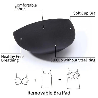 Women’s Camisole Shapewear Tank Top with Built-In Bra – Breathable Tummy Control Slimming Body Shaper Vest Corset Cami