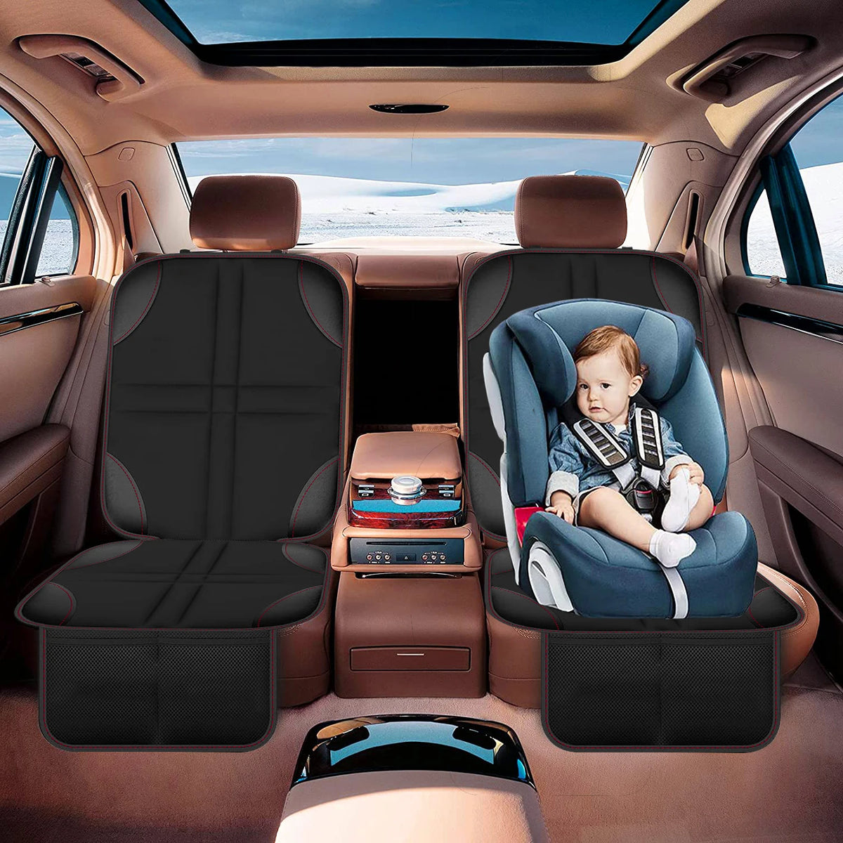 Universal Car Seat Protector Cover - Waterproof Non-Slip Child, Baby & Pet Seat Mat