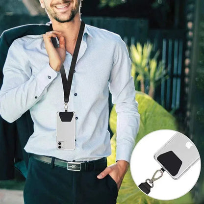 1–20PCS Universal Self-Adhesive Lanyard Tabs – Strong Phone Wrist Strap Patch Clips & Hanging Rope Replacement Set