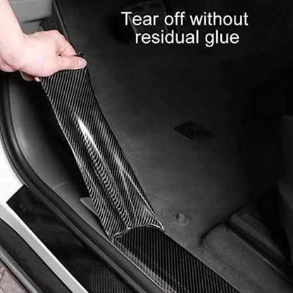 1PC Carbon Fiber Car Sticker | Pasting Protective Strip | Sill Rearview Mirror Anti-Scratch Tape | Waterproof Film
