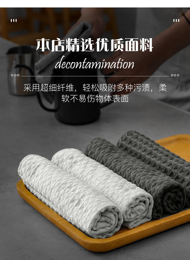 Super Absorbent Barista Towel – Lint-Free Square Coffee Machine Cleaning Cloth