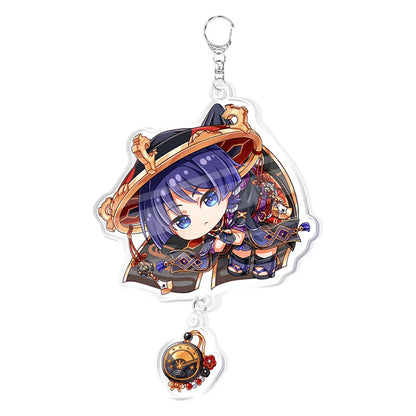 Anime Game Keychain – Atataki Itto, Kunikuzushi, Xiao, Tartaglia & Kazuha Cat Series Cosplay Key Chain