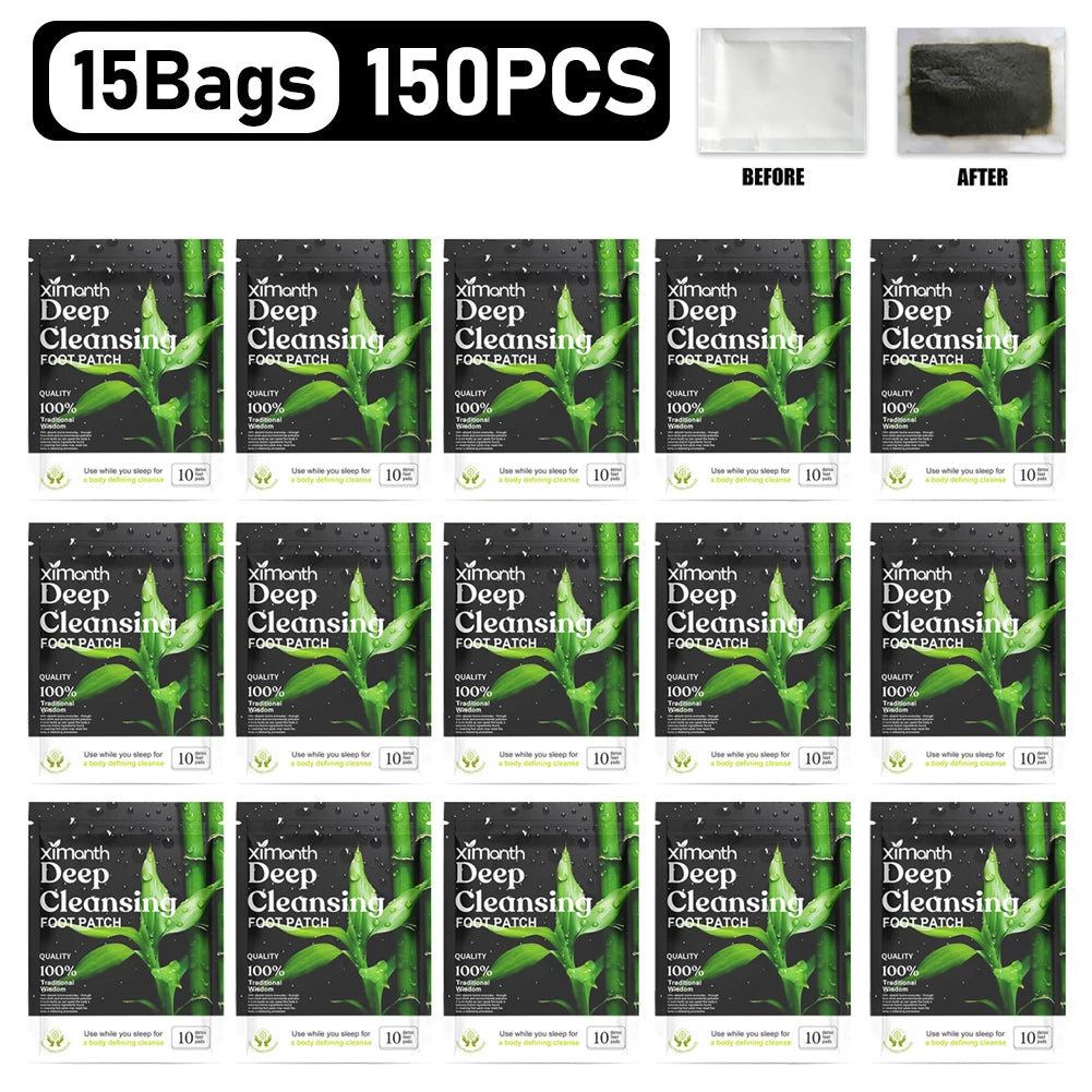 10-200PCS Detox Foot Patches – Herbal Stress Relief & Deep Sleep Aid | Foot Care & Body Detox Stickers